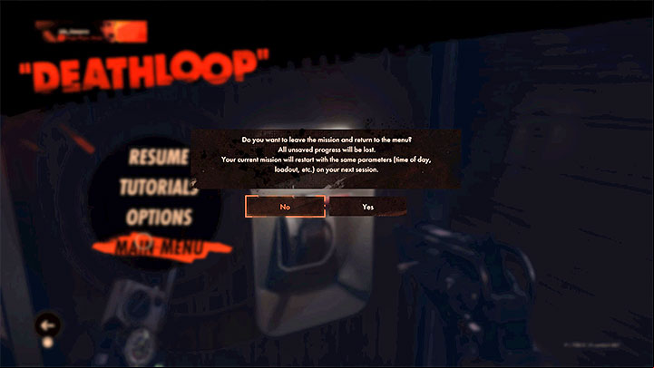 If you want to turn off the game safely without the risk of losing the last progress, you can use the option to return to the main menu in the expedition preparation window or just after loading one of the districts - Deathloop: Saving the game - is it possible? - FAQ - Deathloop Guide