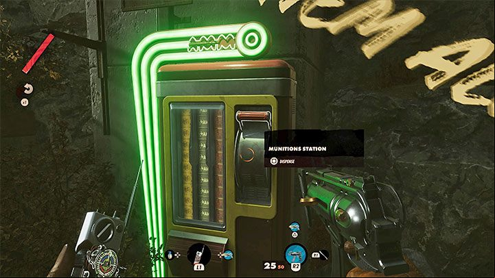You can also restock on ammunition by using special vending machines (Munitions Station) - Deathloop: Ammunition - how to get? - FAQ - Deathloop Guide
