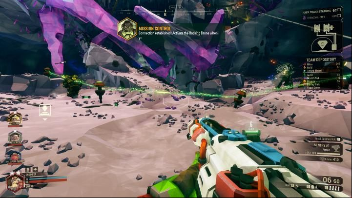 The first step is to find and shut down the power plants to disable the force field that protects the Data Vault - Deep Rock Galactic: Industrial Sabotage - main mission objective - Industrial Sabotage - Deep Rock Galactic Guide