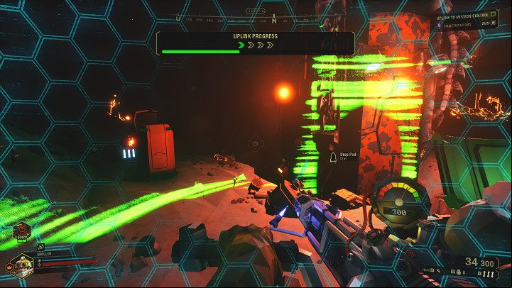 Once the uplink is deployed, the game will start activating the mechanism - this takes several dozen seconds - Deep Rock Galactic: Salvage Operation, Finishing the mission and evacuation - Salvage Operation - Deep Rock Galactic Guide
