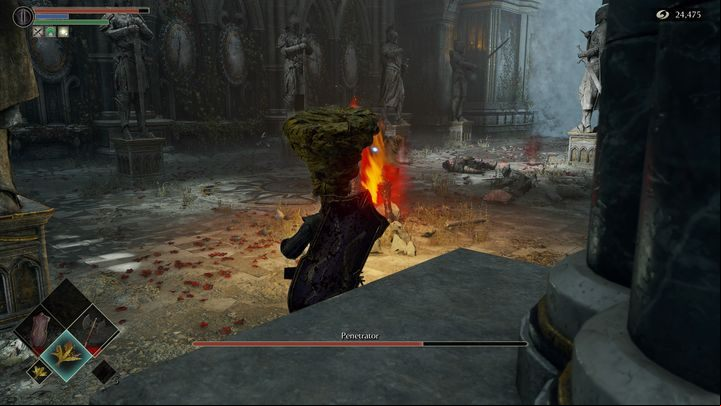 The boss's most dangerous attack is his unique move - Demons Souls Remake: Penetrator - boss, how to defeat? - Demons Souls Remake Guide