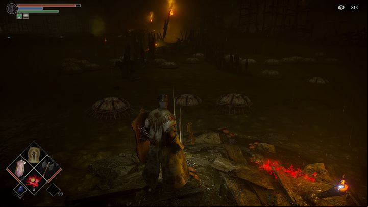 In the swamp there are many new enemies, which can be seen in the photo - Demons Souls Remake: Swamp of Sorrow (5-2) - walkthrough - Valley of Defilement (Region 5) - Demons Souls Remake Guide