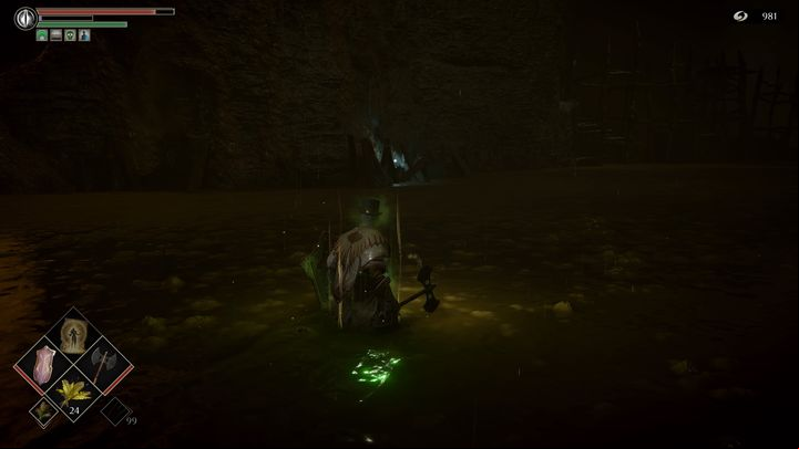 On the right, among other things, you will find a ring that will regenerate a small amount of health over time - Demons Souls Remake: Swamp of Sorrow (5-2) - walkthrough - Valley of Defilement (Region 5) - Demons Souls Remake Guide