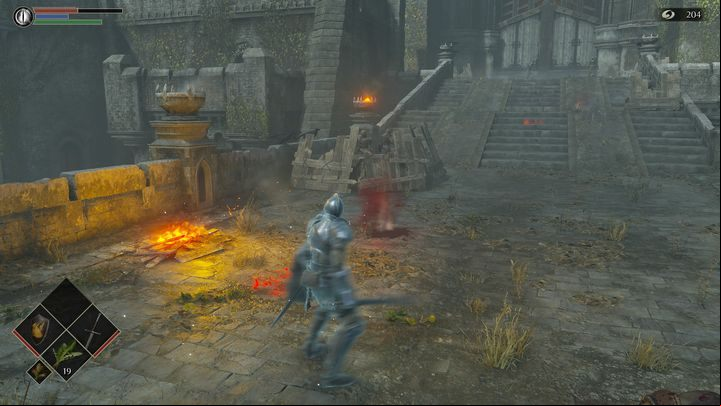 As you go forward, you will encounter more enemies - Demons Souls Remake: Gates Of Boletaria (1-1) - walkthrough - Boletarian Palace (Region 1) - Demons Souls Remake Guide