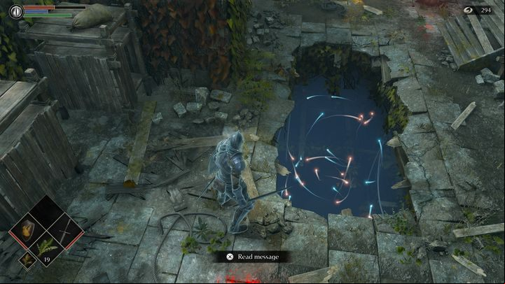 Watch out for the hole with the flying souls - Demons Souls Remake: Gates Of Boletaria (1-1) - walkthrough - Boletarian Palace (Region 1) - Demons Souls Remake Guide