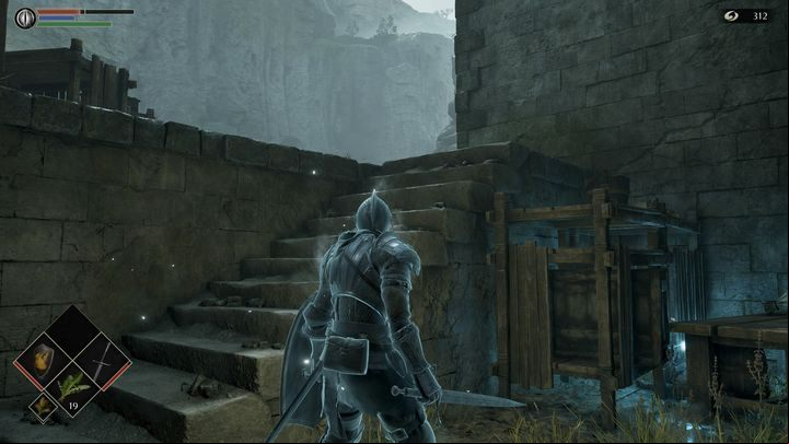Near the stairs, there are 5 bombs to pick up - Demons Souls Remake: Gates Of Boletaria (1-1) - walkthrough - Boletarian Palace (Region 1) - Demons Souls Remake Guide