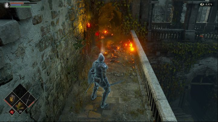 Once you are at the top of the stairs, go towards the fog you saw earlier and go through it - Demons Souls Remake: Gates Of Boletaria (1-1) - walkthrough - Boletarian Palace (Region 1) - Demons Souls Remake Guide