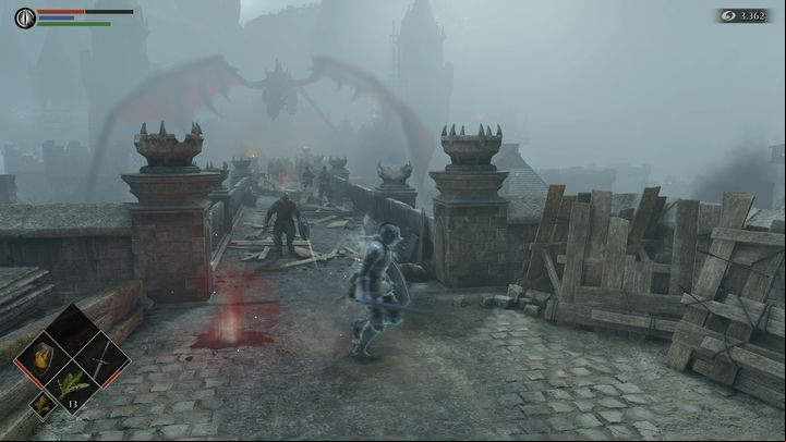 Going towards the bridge, you will see a very large number of soldiers - Demons Souls Remake: Gates Of Boletaria (1-1) - walkthrough - Boletarian Palace (Region 1) - Demons Souls Remake Guide