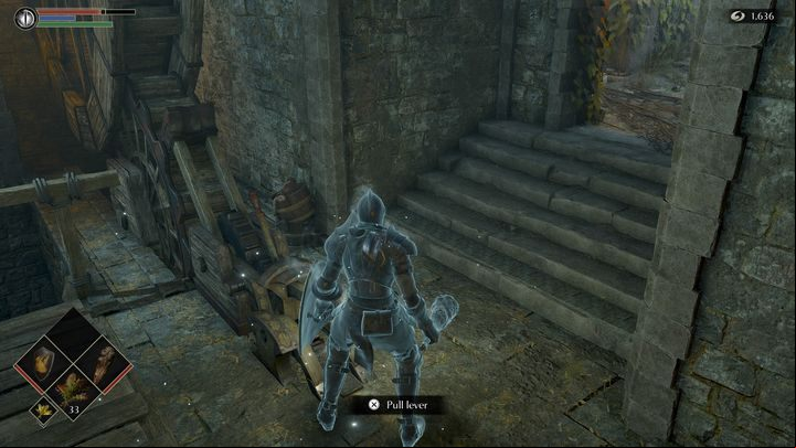 There's a lever inside - Demons Souls Remake: Gates Of Boletaria (1-1) - walkthrough - Boletarian Palace (Region 1) - Demons Souls Remake Guide