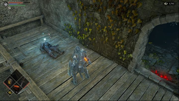 Going down, on the right side you will see the entrance to the balcony - Demons Souls Remake: Gates Of Boletaria (1-1) - walkthrough - Boletarian Palace (Region 1) - Demons Souls Remake Guide