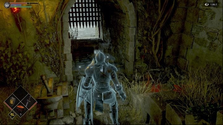 Descending to the very bottom, you will unlock the shortcut to the beginning of the stage - Demons Souls Remake: Gates Of Boletaria (1-1) - walkthrough - Boletarian Palace (Region 1) - Demons Souls Remake Guide