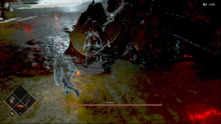 It's good to have a weapon that has a long attack range - Demons Souls remake: Phalanx - boss, how to beat? - Demons Souls Remake: Bosses - Demons Souls Remake Guide