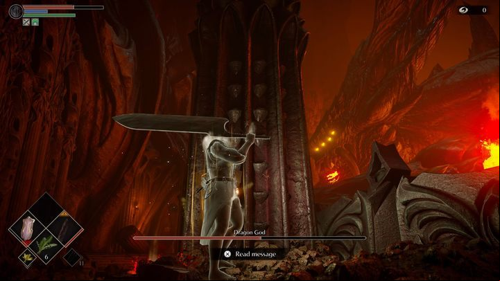Your task is to move from pillar to pillar while using each of these opportunities to destroy one of the obstacles - Demons Souls Remake: Dragon God - boss, how to defeat? - Demons Souls Remake: Bosses - Demons Souls Remake Guide
