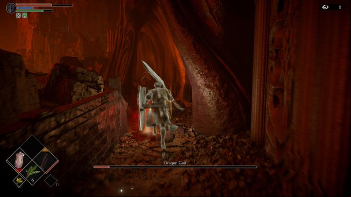 Instead of going downstairs, stay upstairs and go straight, so you can lift the Master's Ring - Demons Souls Remake: Dragon God - boss, how to defeat? - Demons Souls Remake: Bosses - Demons Souls Remake Guide