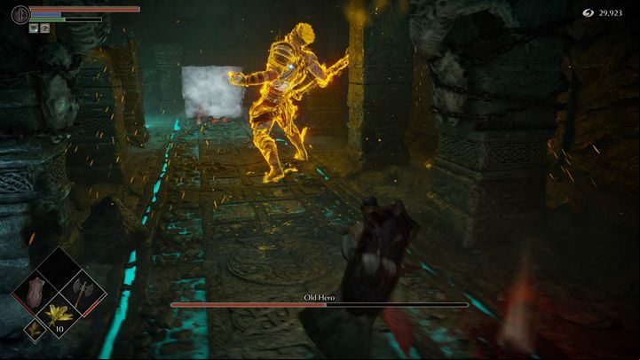 If you're not wearing the ring, the only thing that changes is that you will have to approach the boss much more slowly and carefully - Demons Souls remake: Old Hero - boss, how to defeat? - Demons Souls Remake: Bosses - Demons Souls Remake Guide