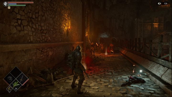 Not only that there are a lot of them, but they will also throw stones at you, which cause great damage - Demons Souls Remake: Smithing Grounds(2-1) - walkthrough - Tunnel of the Stone Fang (Region 2) - Demons Souls Remake Guide