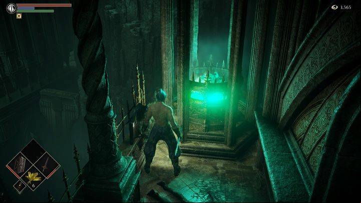 When you reach the top, and are near the hearth, turn around and walk forward - Demons Souls Remake: Prison of Hope (3-1) - walkthrough - Tower of Latria (Region 3) - Demons Souls Remake Guide