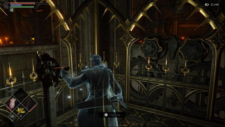 After defeating the phantom, use the elevator - Demons Souls Remake: The Kings Tower (1-4) - walkthrough - Demons Souls Remake Guide
