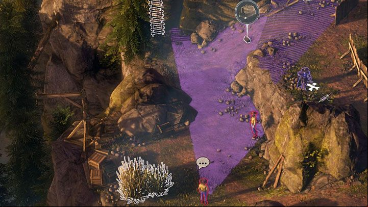 The evacuation site is located to the left of the tracks (M2,18) - Desperados 3: Use dynamite to destroy the blockade - mission 2, walkthrough - Mission 2 - Running Late on Payday - Desperados 3 Guide