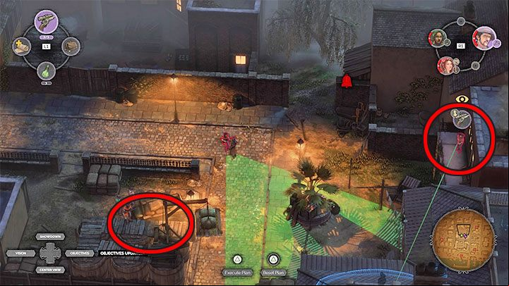 Again, it is worth trying to get to the roof of one of the local buildings - Desperados 3: Reach the office in the warehouse zone - mission 10, walkthrough - Mission 10 - Back Alley Jazz - Desperados 3 Guide