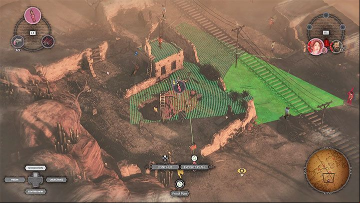 Apply the same method to kill further enemies standing along the railway tracks - Desperados 3: Get a disguise for Kate - mission 14, walkthrough - Mission 14 - The Wages of Pain - Desperados 3 Guide