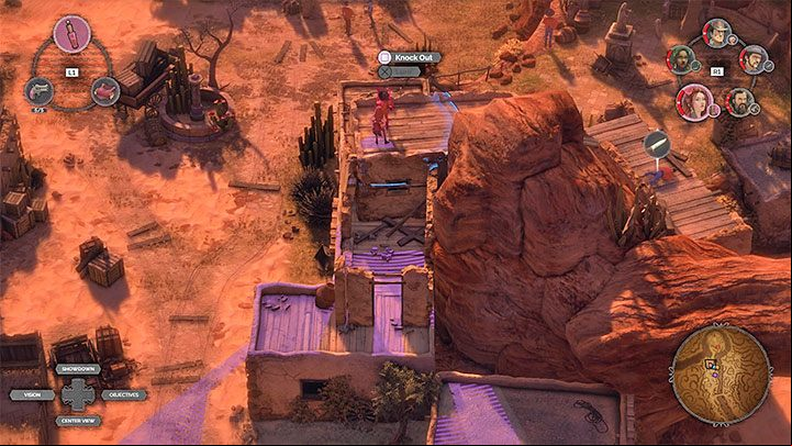 The third part of the town (M16,11) is quite problematic in of getting rid of the opponents in the area - Desperados 3: Reach the cemetery gate - mission 16, walkthrough - Mission 16 - The Old and The New - Desperados 3 Guide
