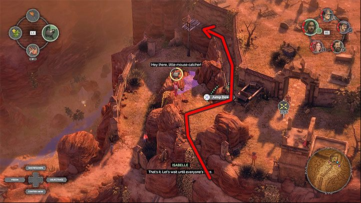 Getting rid of opponents from the area to the left of the entrance to the cemetery (M16,20) is more difficult because there are two Long Coat opponents here - Desperados 3: Reach the cemetery gate - mission 16, walkthrough - Mission 16 - The Old and The New - Desperados 3 Guide