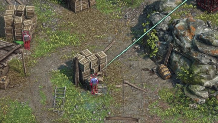 Swim towards Kates cage (M9,2) - Desperados 3: Mission 9 - map, badges - Mission 9 - Louisiana Voodoo - Desperados 3 Guide