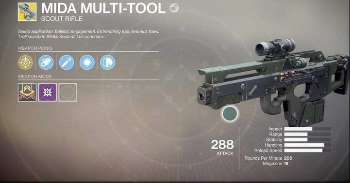 Now head to The Tower and talk to the Banshee-44 gunsmith, who will order you a challenge to complete - Destiny 2: MIDA Multi-Tool rifle - how to get? - Exotic Weapon Quests - Destiny 2 Game Guide