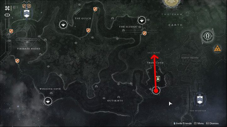 Go to the map of the Solar System, select the European Dead Zone planet and select the location indicated in the image above - Destiny 2: Lumina revolver - how to get? - Exotic Weapon Quests - Destiny 2 Game Guide