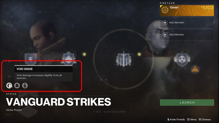You can check what modifications the current Strike has in the bottom left corner of the screen when you click on the mission - Destiny 2: Vanguard - game mode - Game modes - Destiny 2 Game Guide