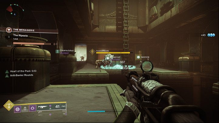 As soon as you kill enough of Tamed Knights in the arena, a mini-boss called Tamed Ogre will appear - Destiny 2: The Menagerie - game mode - Game modes - Destiny 2 Game Guide