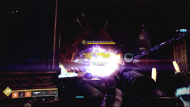 During the battle against the boss in the arena, as well as on the balconies located on both sides of the room, minor opponents of the Vex type will appear: Harpies, Goblins and Hobgoblins, so you have to not to fall into the Hasapikos luminous wall during the fight - Destiny 2: The Menagerie - game mode - Game modes - Destiny 2 Game Guide