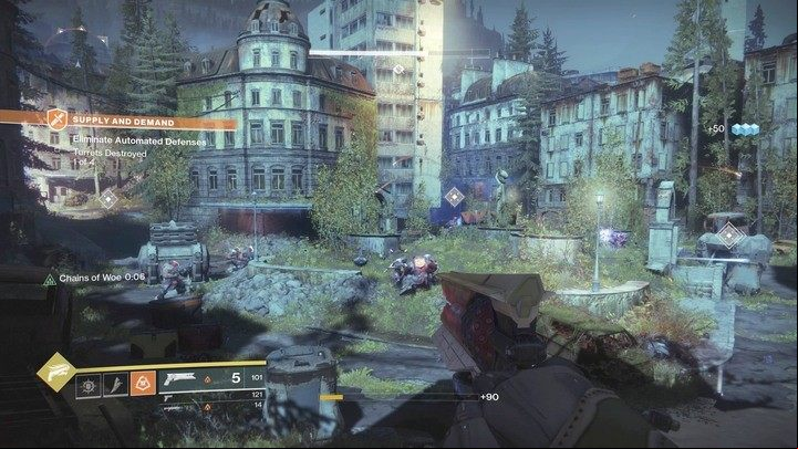 One of the Adventure missions - they are not easy and you will often find yourself in the middle of combat. - Destiny 2: Maps, markers and activities - Markers and activities - Destiny 2 Game Guide