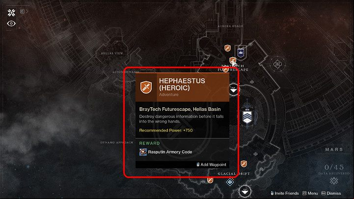 Next, search all the orange markers on a particular planet and locate the Adventure, which has the Heroic tag - Destiny 2: Heroic Adventure - how to complete? - FAQ - Destiny 2 Game Guide
