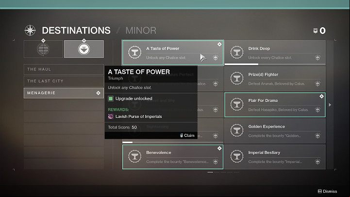 1 - Destiny 2: The Invitation - how to claim the Triumph Menagerie reward? - FAQ - Destiny 2 Game Guide