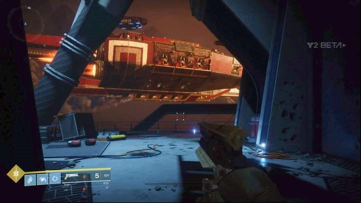 Entry to the landing area. - Destiny 2: Homecoming - The Beginning - Walkthrough - Destiny 2 Game Guide