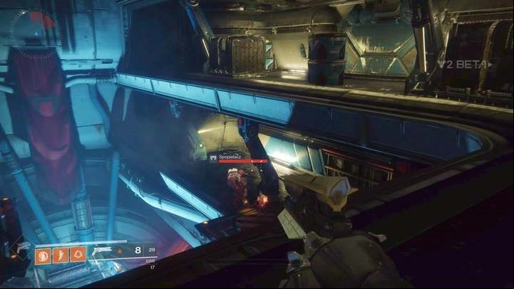 You have to jump down to the lowest level of the ship. - Destiny 2: Homecoming - Disable Shield Generators - Walkthrough - Destiny 2 Game Guide