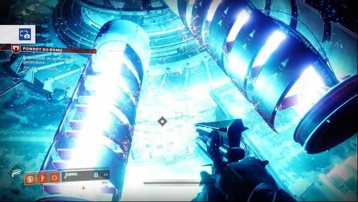 To destroy the turbines, all you have to do is fire a few shots at them. - Destiny 2: Homecoming - Disable Shield Generators - Walkthrough - Destiny 2 Game Guide