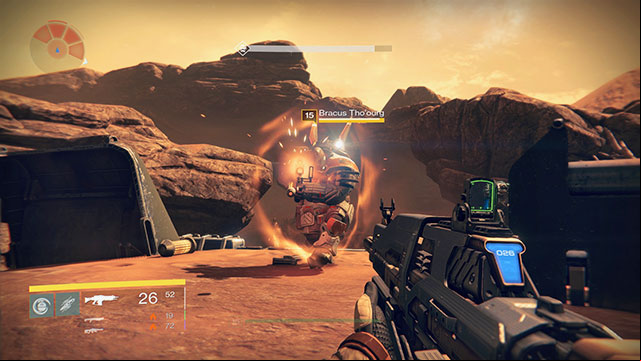 The first Cabal mini-boss - Exclusion Zone | Mars - Main Story - Mars - Main Story - Destiny Game Guide