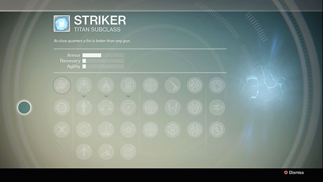Striker subclass progression tree - Titan | Character creation - Character creation - Destiny Game Guide