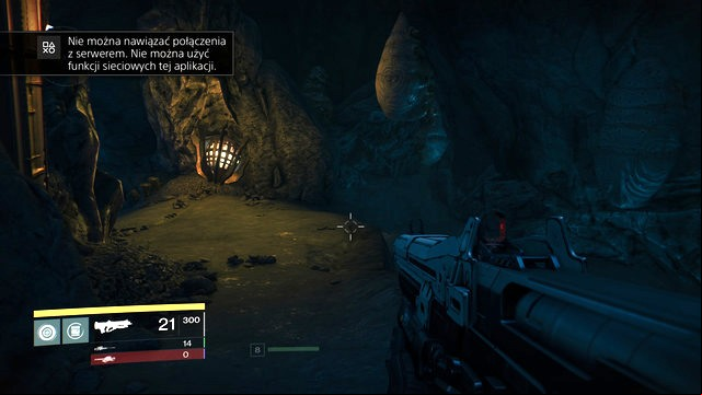 On the right of the ramp you will see the entrance to the deeper part of the cave - Moon | Gold Chests - Gold Chests - Destiny Game Guide