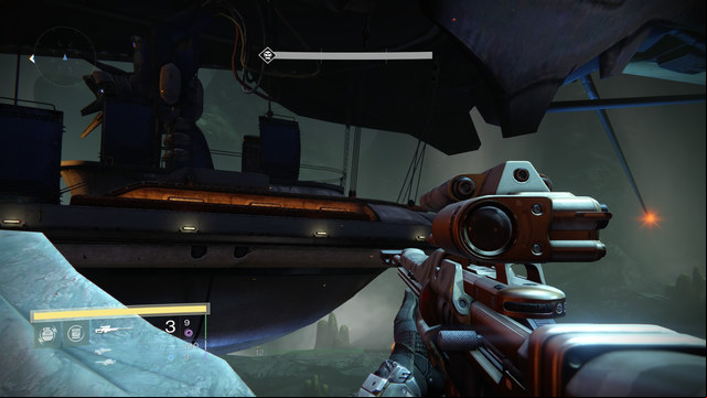 The right side of the sheep which has the chest on the board - Venus | Gold Chests - Gold Chests - Destiny Game Guide