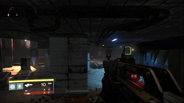 The room with the chest seen from the outside - Mars | Gold Chests - Gold Chests - Destiny Game Guide