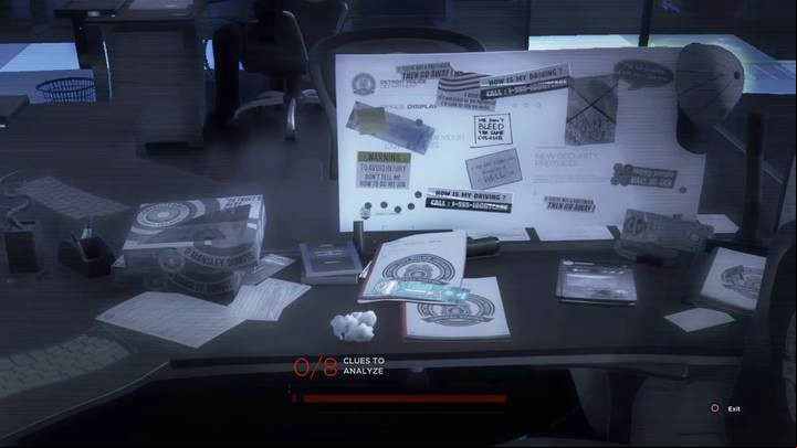 The analysis of the stuff found on the desk will enable you to conduct better dialogues. - Waiting for Hank | Connor | Detroit Become Human Walkthrough - Connor Walkthrough - Detroit Become Human Guide