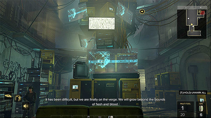 The main area of the Church of the Machine God - Map of the southern part of Prague - M2 - Maps - Deus Ex: Mankind Divided Game Guide