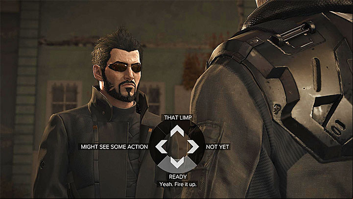Confirm readiness to depart only when youre ready - Confronting the Bomb-maker - main quest - Main quests - Deus Ex: Mankind Divided Game Guide