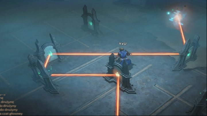 Note that there are "rails" under the mirrors, so you know where the mirror may have to go even without interacting with it - Diablo Immortal: Puzzle with mirrors - how to solve? - Travel and exploration - Diablo Immortal Guide