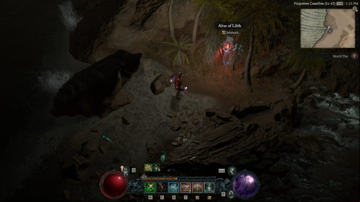 Altar #2 is under the palm trees in the western part of Amber Sands by the water - Diablo 4: Altars of Lilith - Kehjistan - Altars of Lilith - Diablo 4 Guide