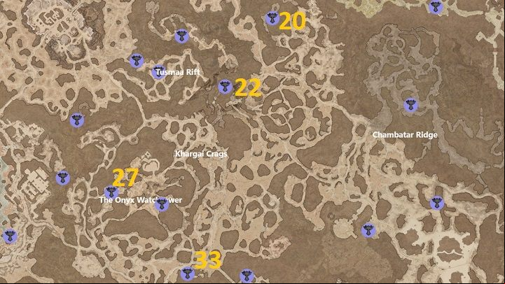 There are 4 Altars to discover in Khargai Crags - Diablo 4: Altars of Lilith - Dry Steppes - Altars of Lilith - Diablo 4 Guide